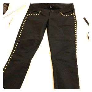 Black Jeans with gold studs